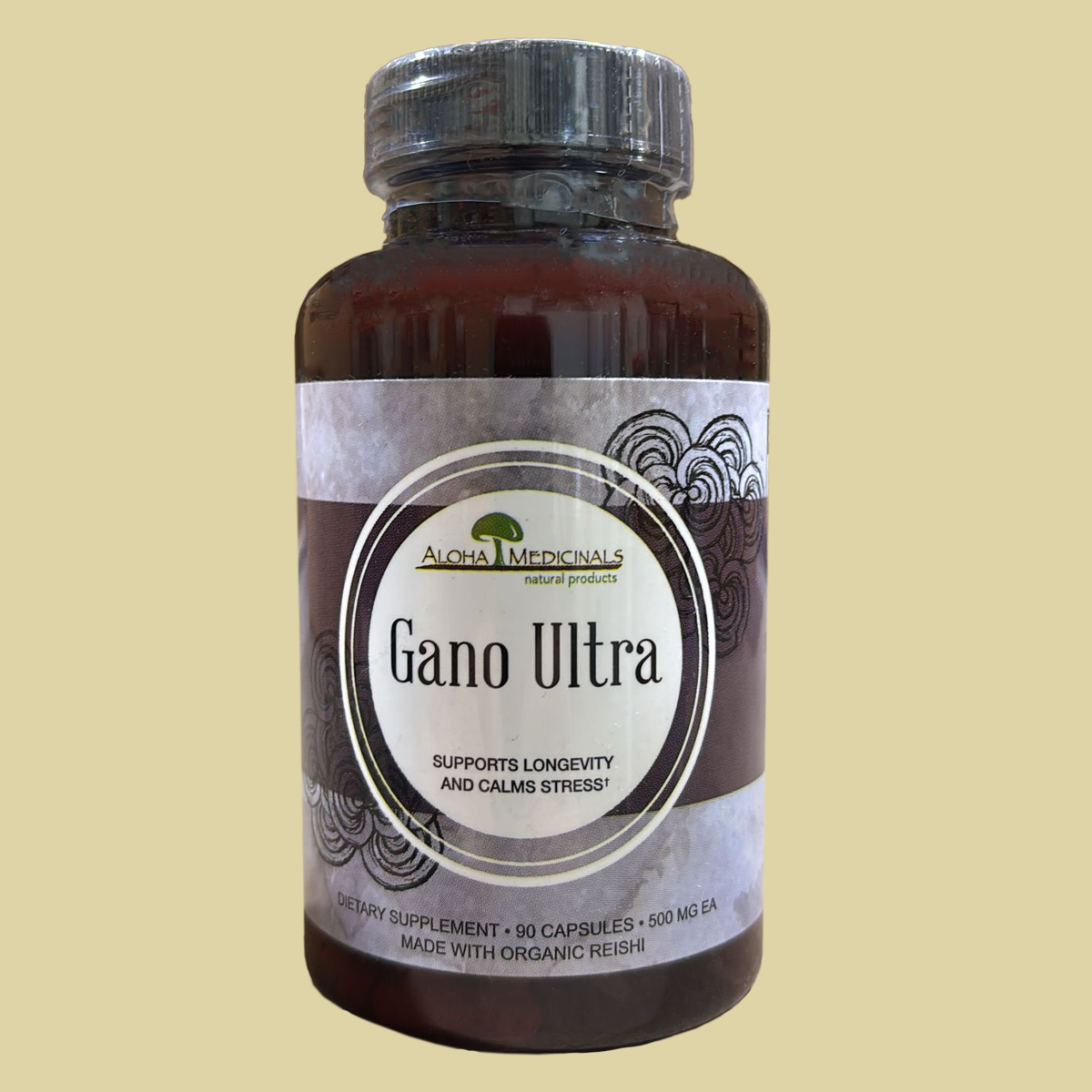 Gano Ultra Organic 4 Reishi Blend - 90 caps -500 mg each